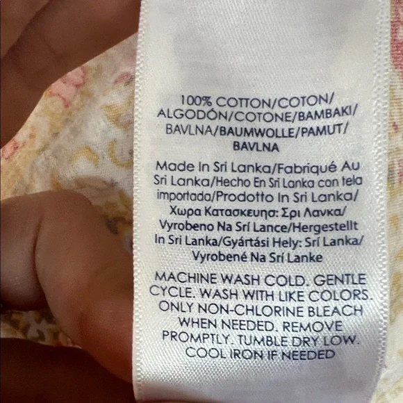 Chaps Paisley Button-Down Shirt in Cream, Red & Gold - Picture 4 of 5